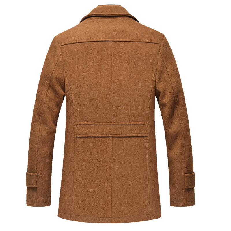 Men's Tailored Wool-Blend Overcoat