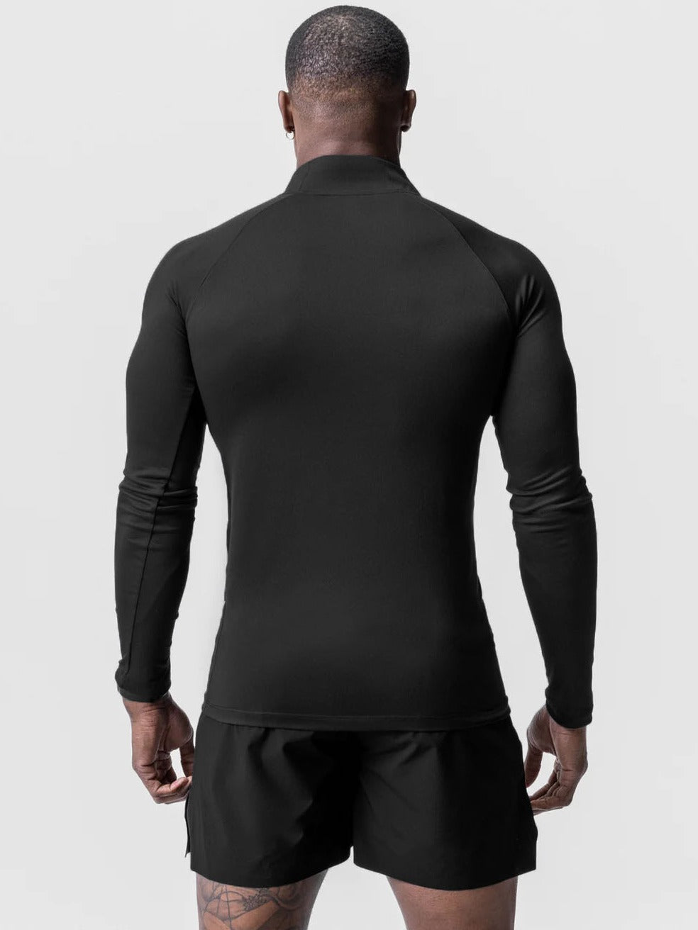 'Gym" Half Zip Turtleneck Sport Shirt