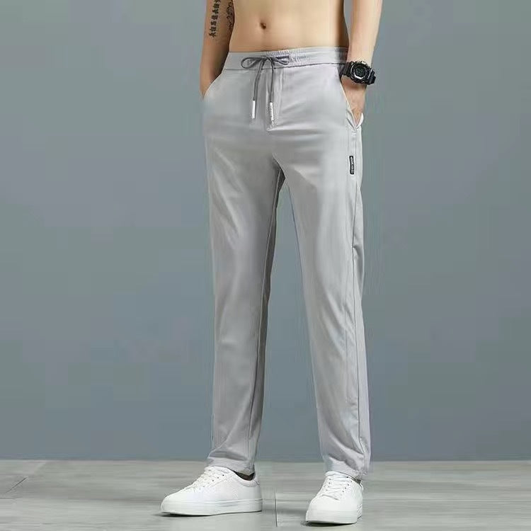"FrontRowStreet Performance Pants in Light Gray"