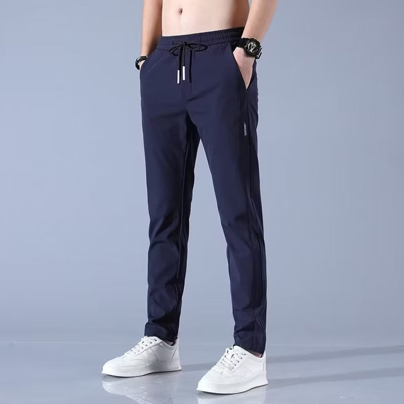 "FrontRowStreet Performance Pants in Navy Blue"
