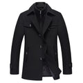 Men's Tailored Wool-Blend Overcoat
