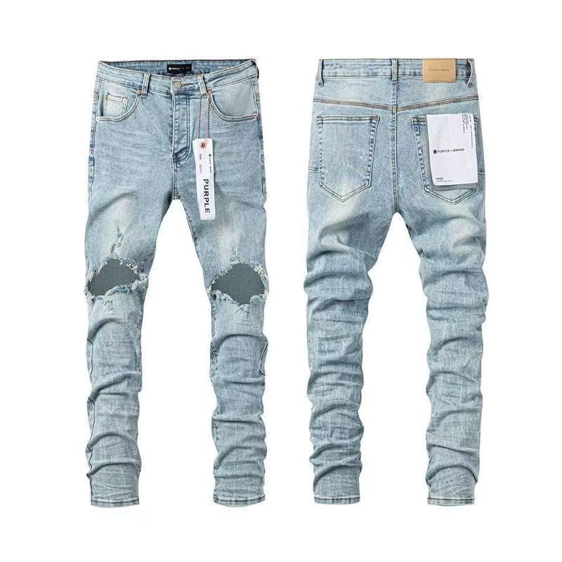 Distressed Light Wash Denim